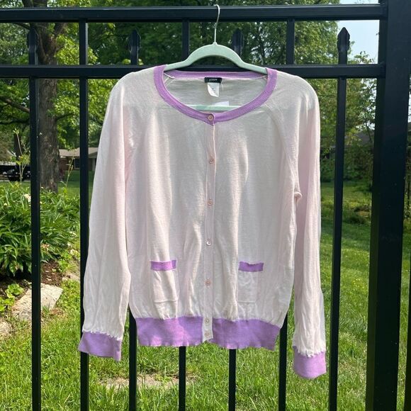 J Crew Cotton Cardigan - Picture 1 of 6